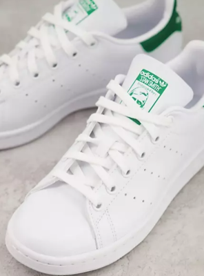 adidas Originals Stan Smith trainers in white and green - WHITE
