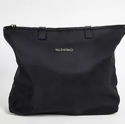 Valentino Bags Olmo tote bag in black nylon - BLACK