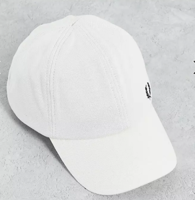 Fred Perry pique classic cap in ecru