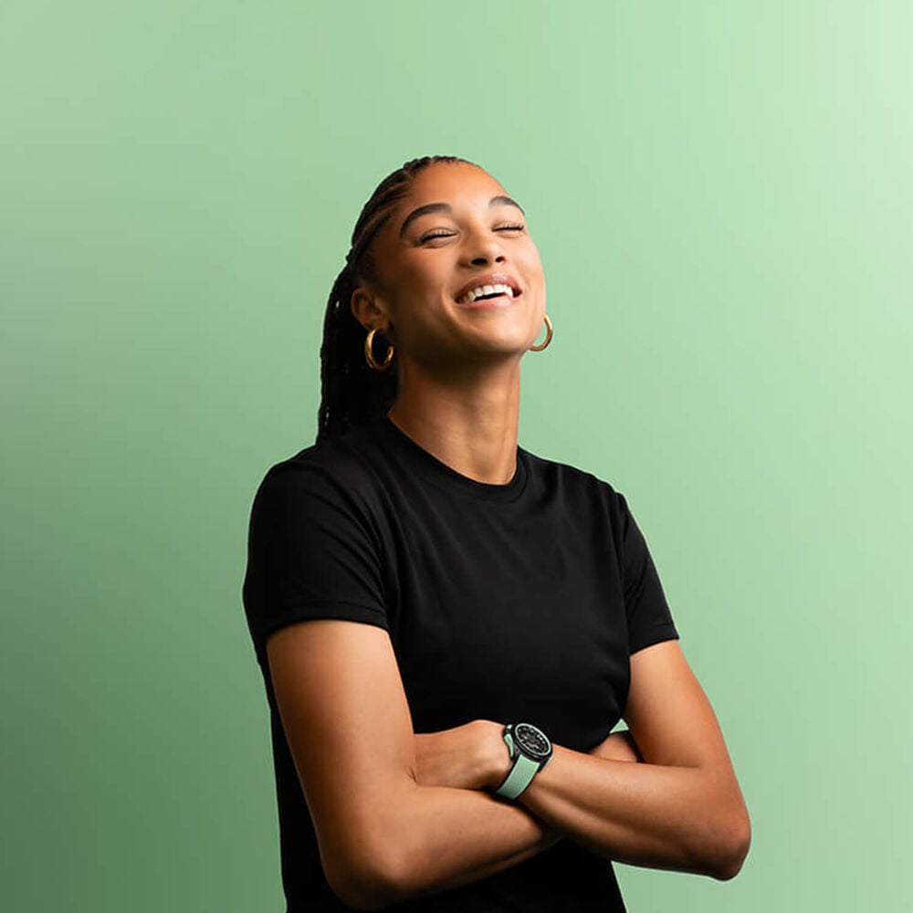 NORQAIN Wild ONE Skeleton 39mm Dial Mint Rubber Strap Watch image number 3