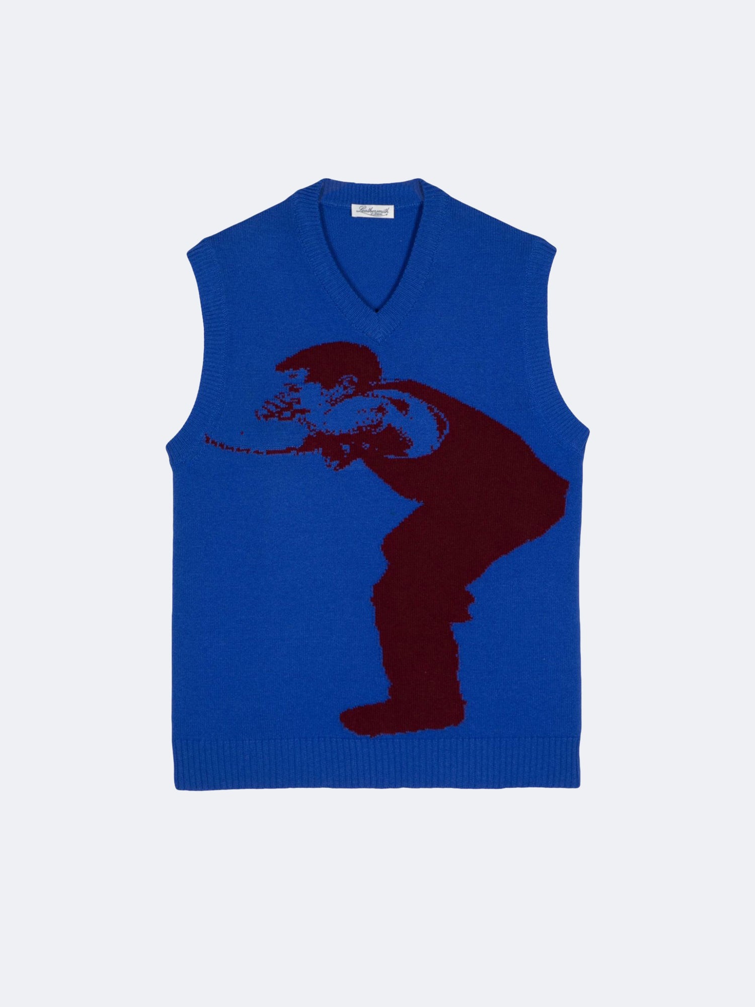 INTARSIA BOXER SLIPOVER COBALT BLUE - Image 2