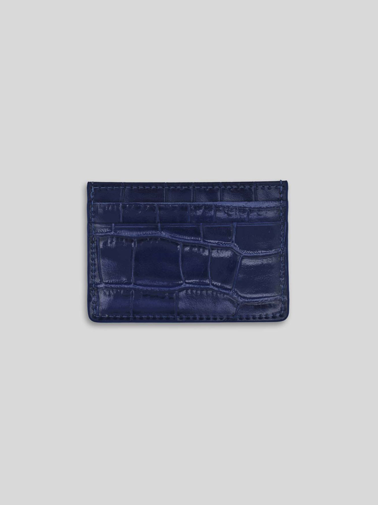 CROC DOUBLE-SIDED CARD HOLDER BLUE INK - Image 2