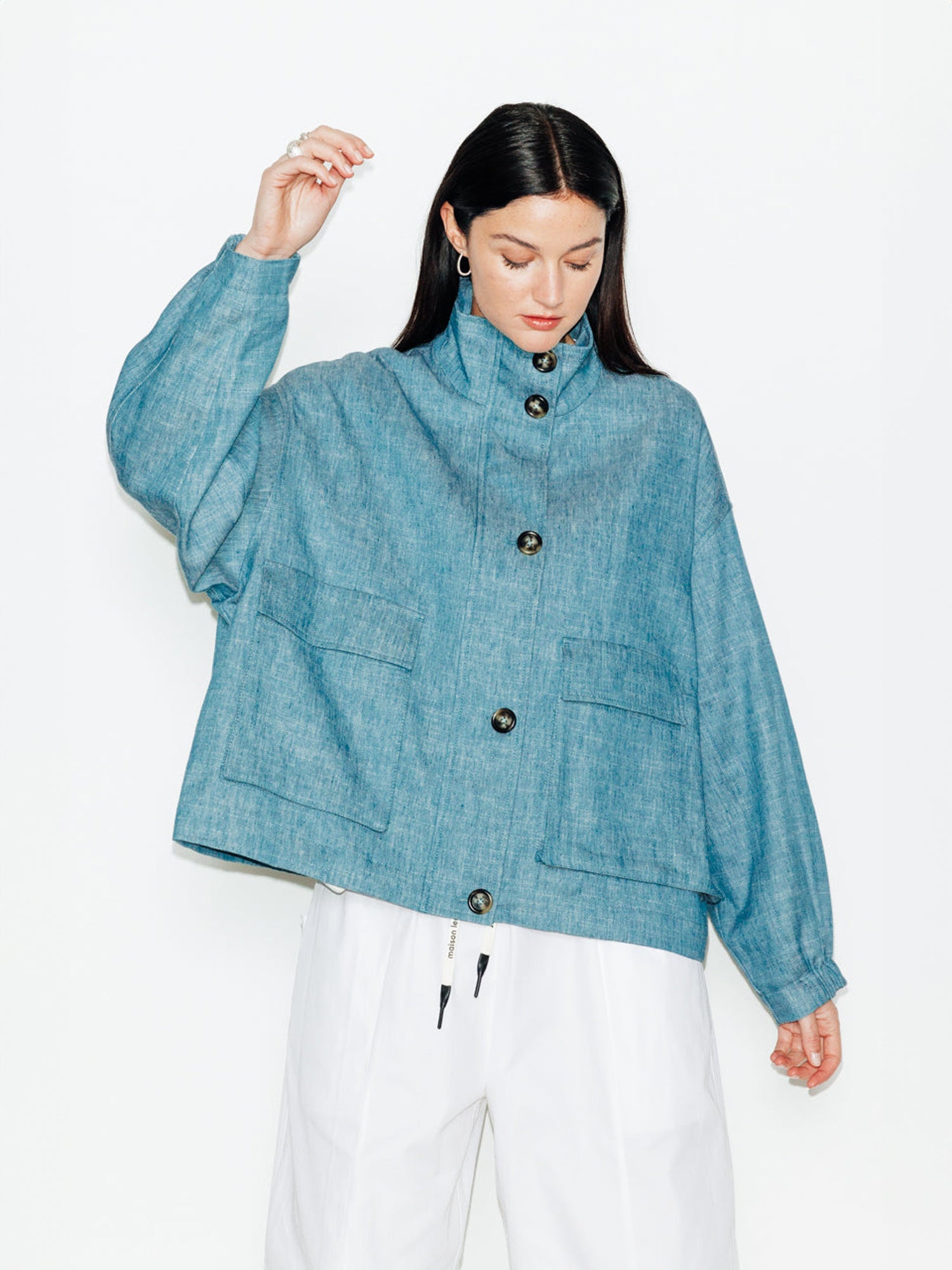 OVERSIZED JACKET BLUE