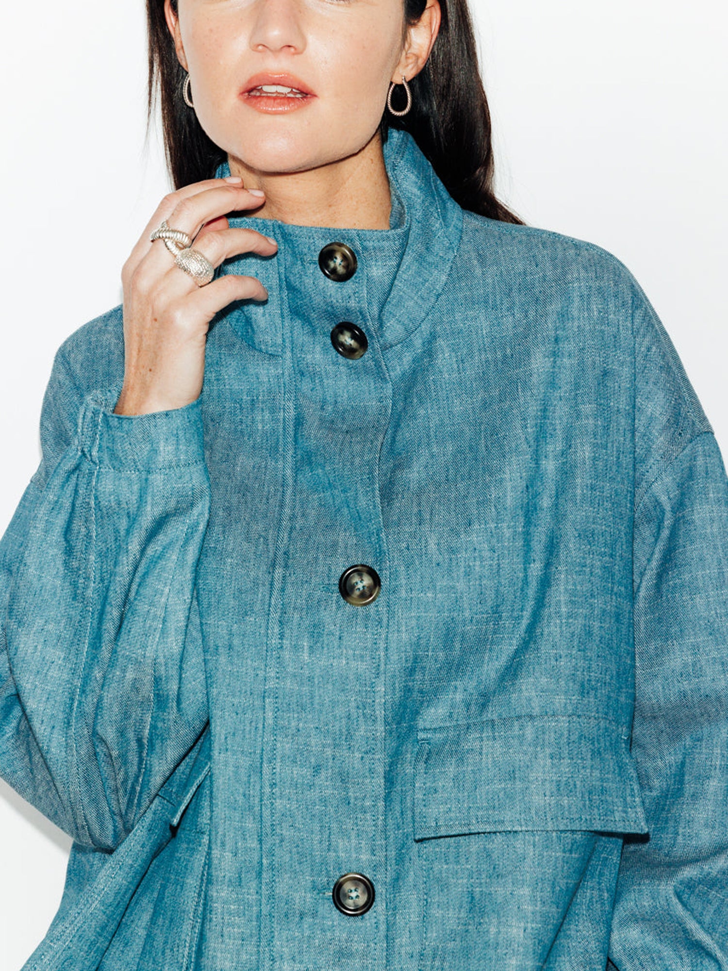 OVERSIZED JACKET BLUE - Image 4