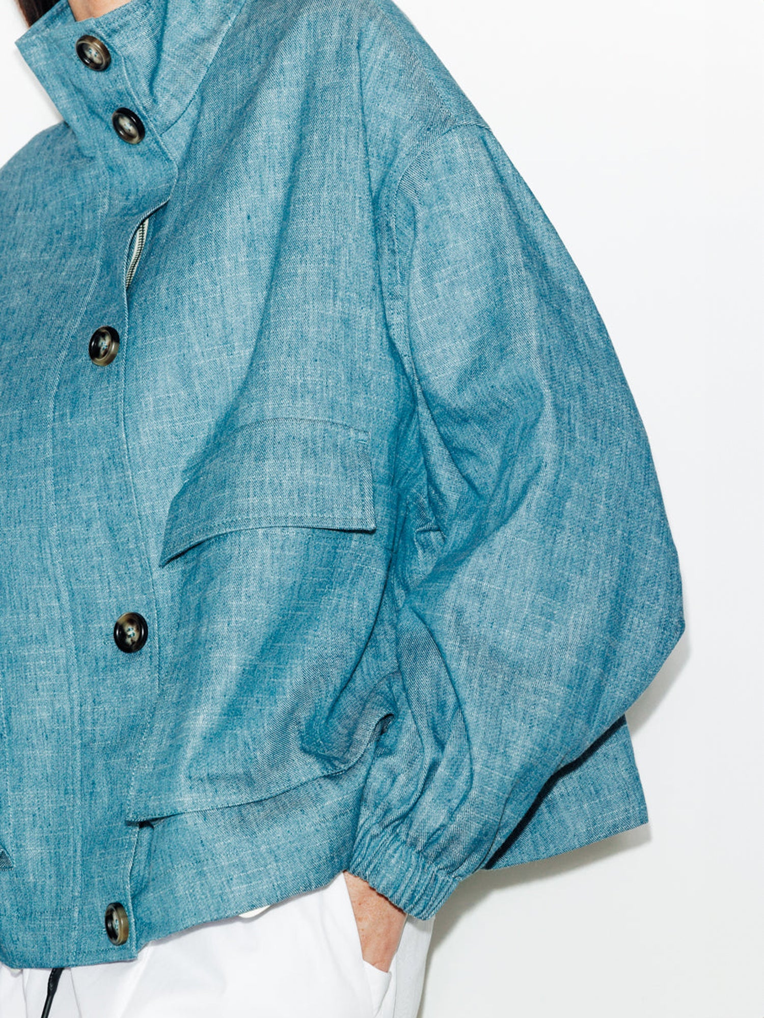 OVERSIZED JACKET BLUE - Image 3
