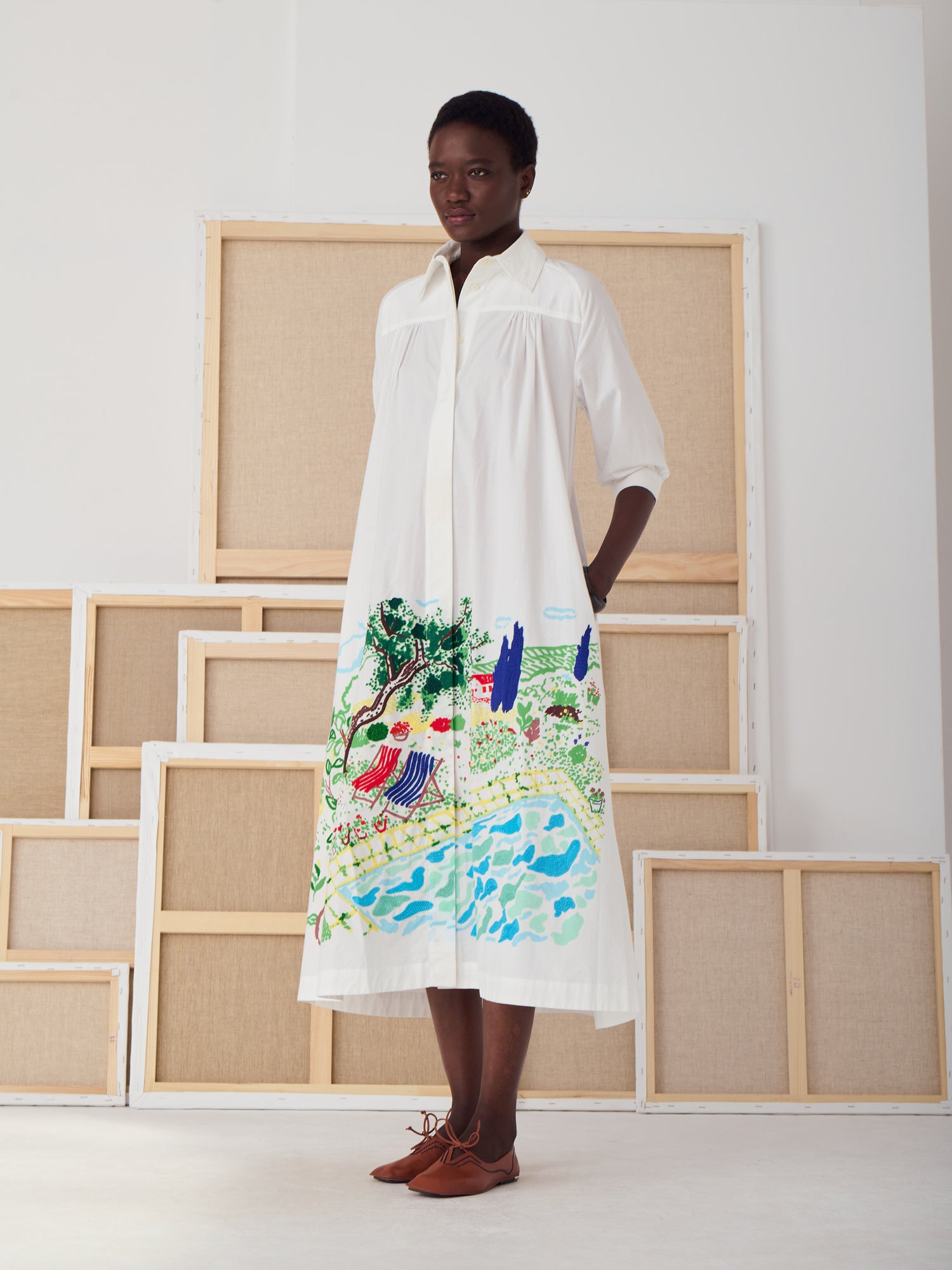 NIKI PRINTED DRESS POOL DAY - Image 2