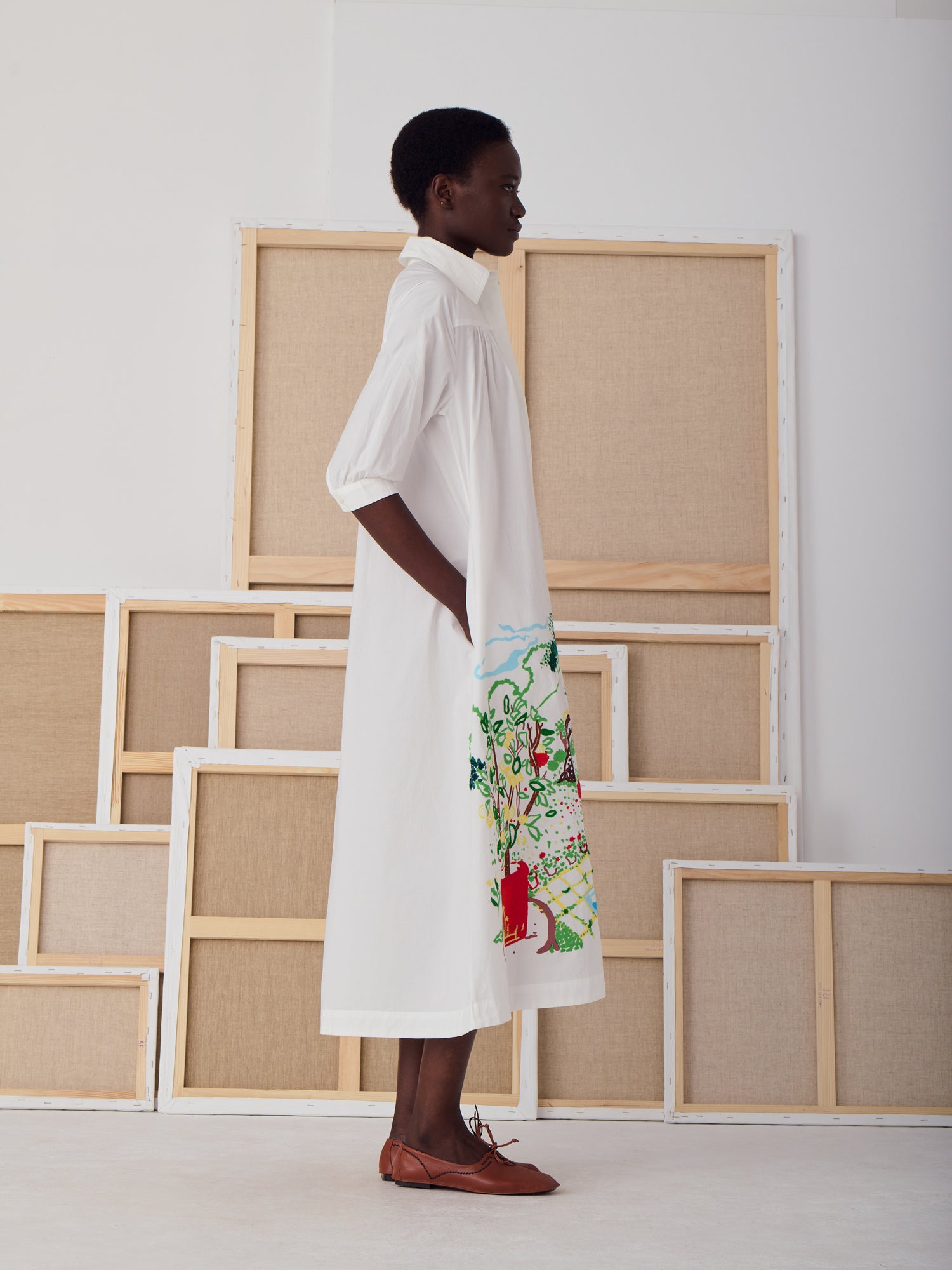 NIKI PRINTED DRESS POOL DAY - Image 4