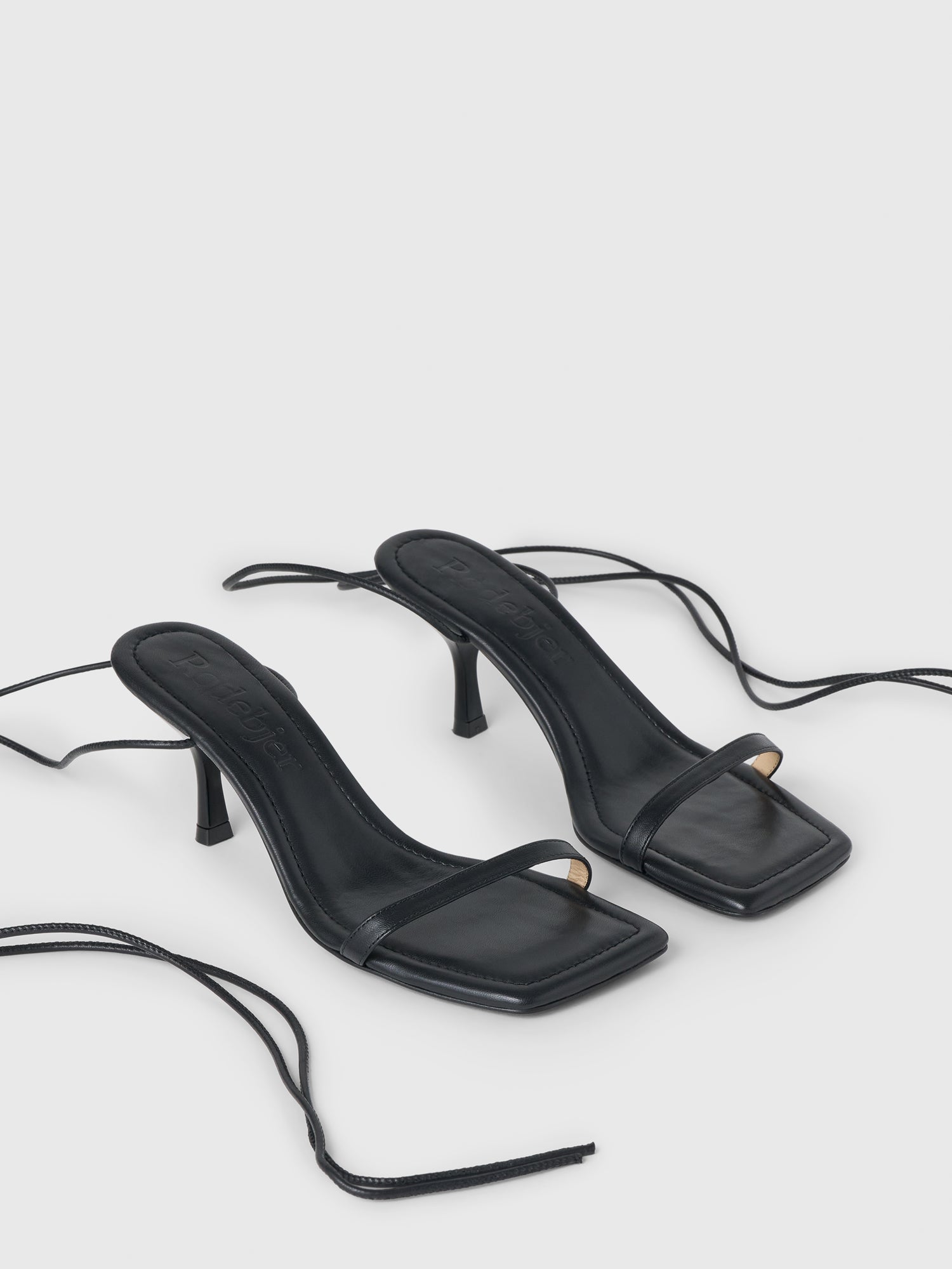 TRUMAN HIGH HEEL STRAPPY SANDAL BLACK - Image 2