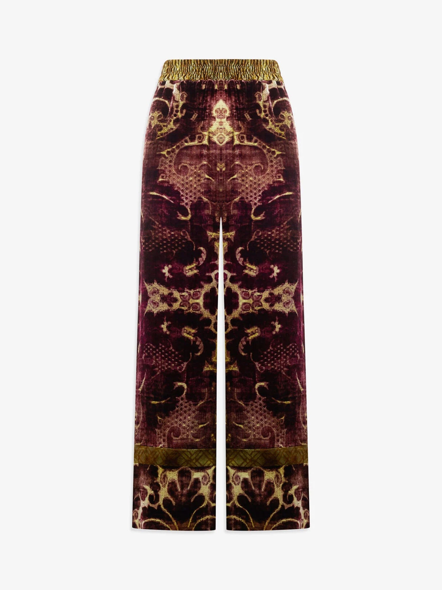 KANADA VELVET PANTS PINK FLORAL - Image 2