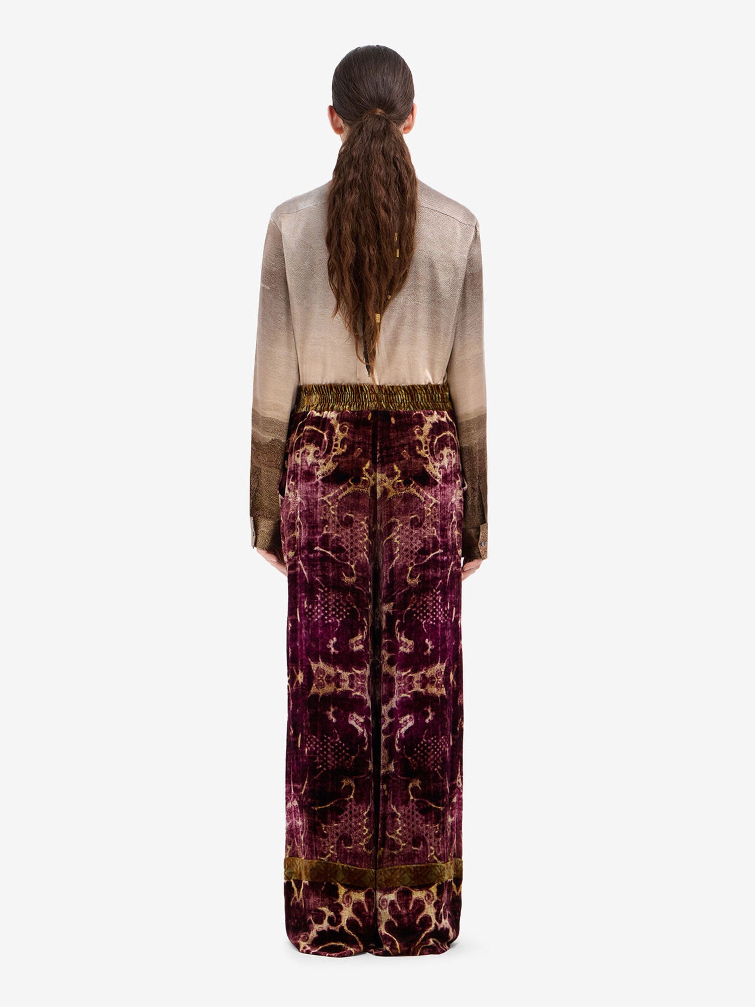 KANADA VELVET PANTS PINK FLORAL - Image 4