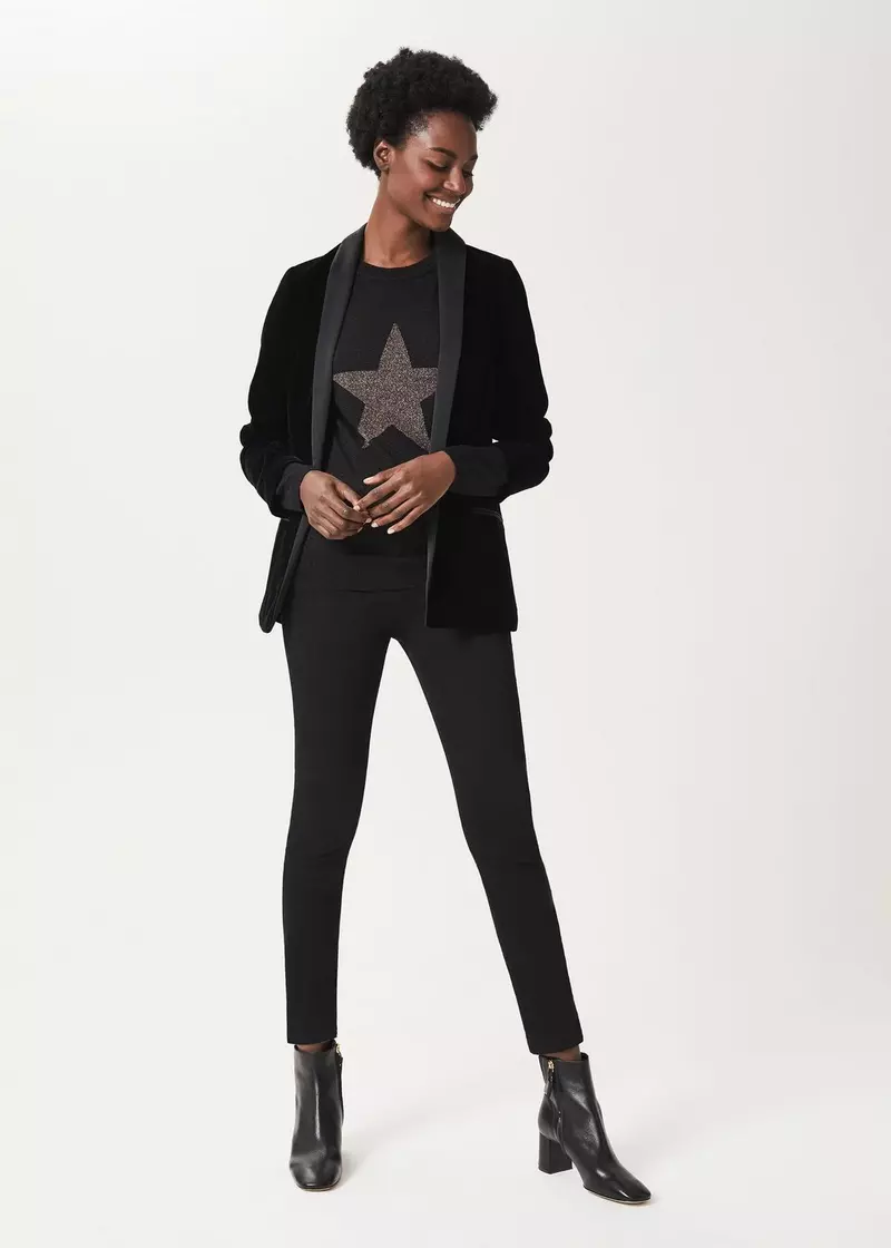 Petite Gia Sculpting Jeans, Black, hi-res