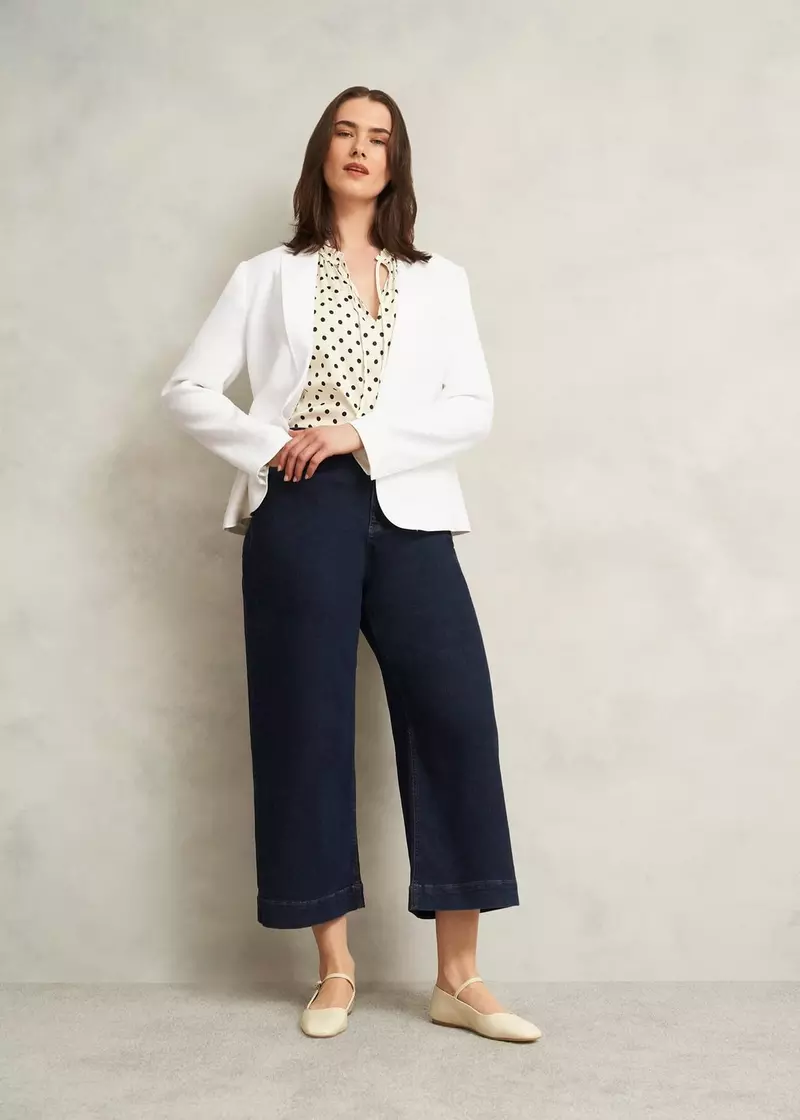Blake Linen Jacket, Ivory, hi-res