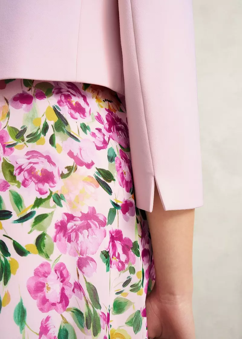 Elize Crepe Jacket, Pale Pink, hi-res