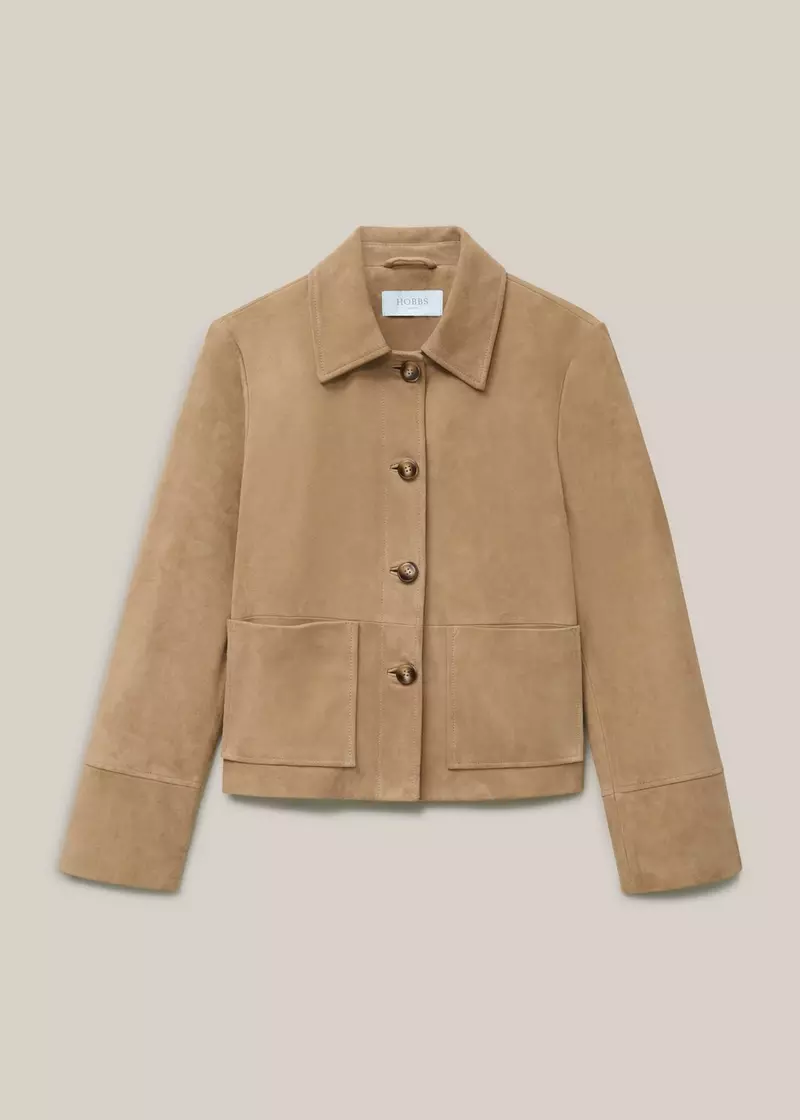 Montana Suede Jacket, Camel, hi-res