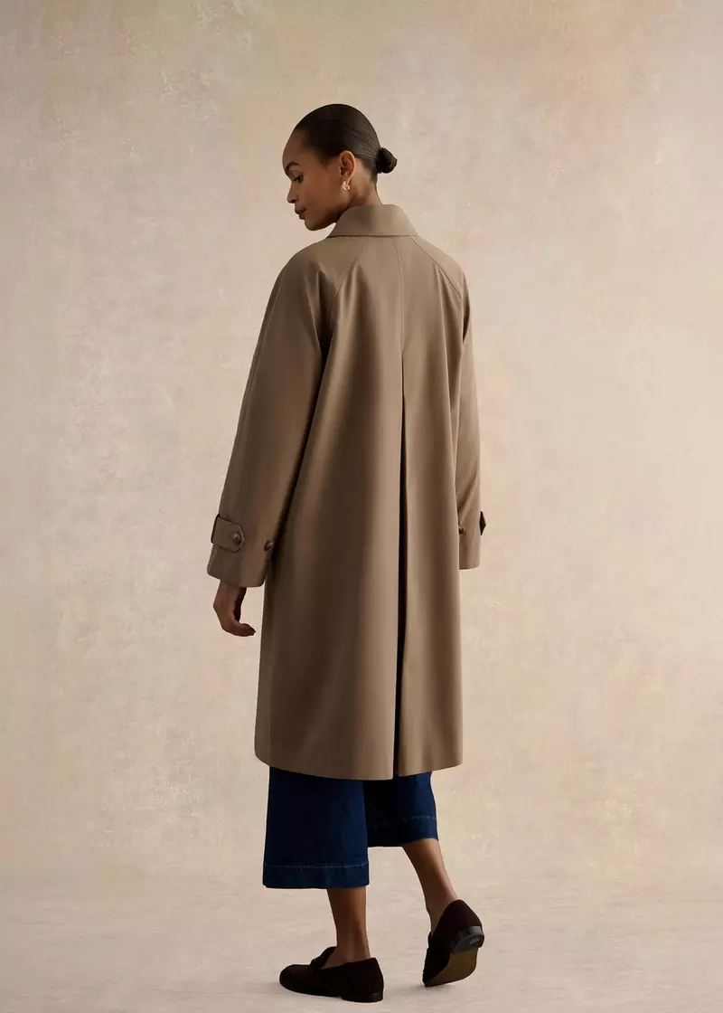 Lucy Shower Resistant Trench Coat, Mink Brown, hi-res
