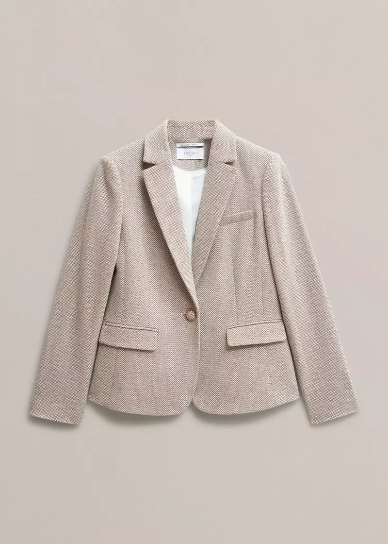 Chelsey Wool Blend Jacket, Neutral, hi-res