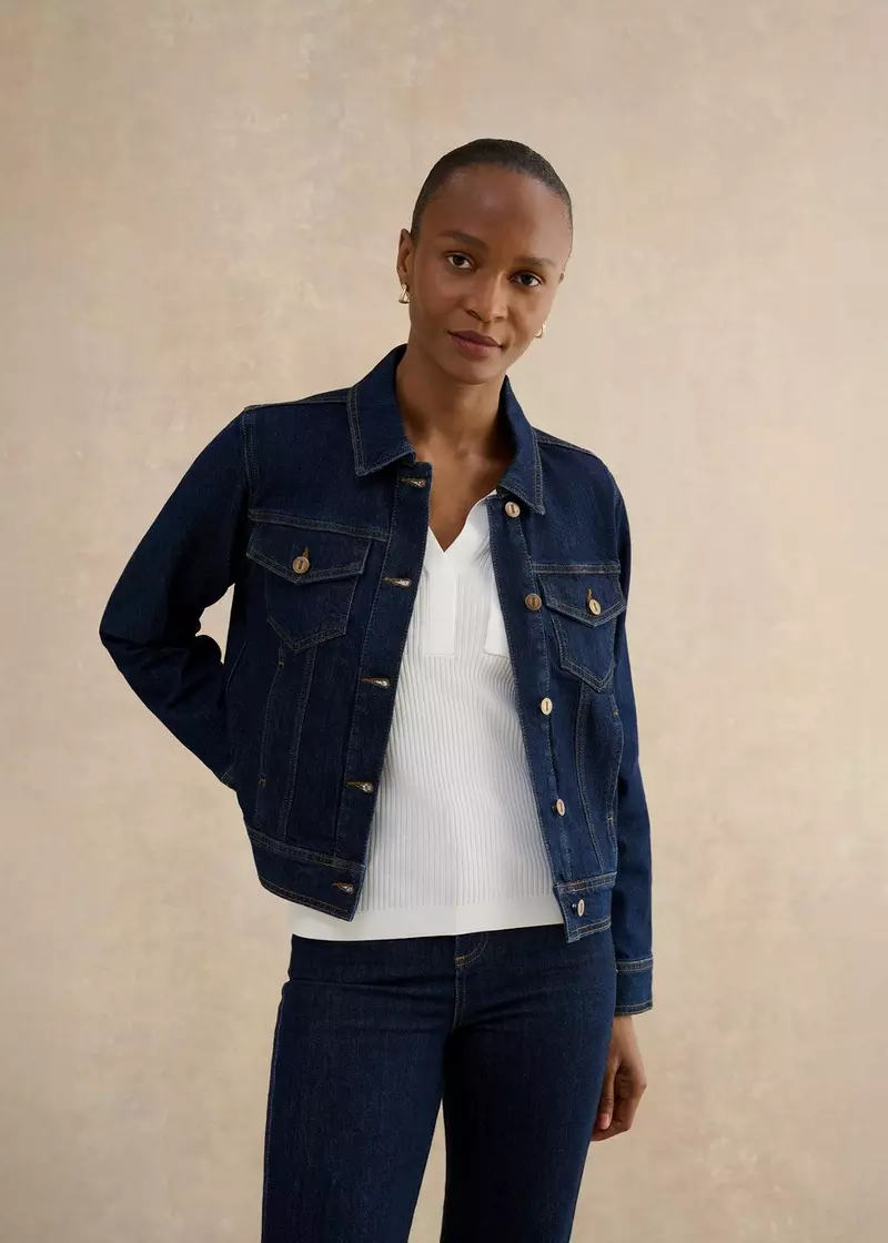 Vivienne Jacket, Indigo, hi-res