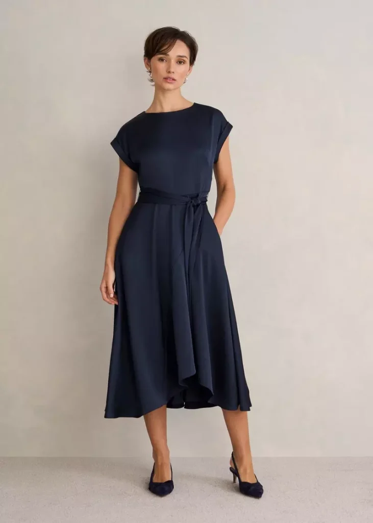 Agnes Dress, Midnight Navy, hi-res