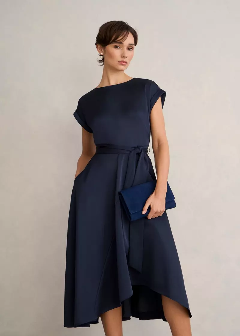 Agnes Dress, Midnight Navy, hi-res