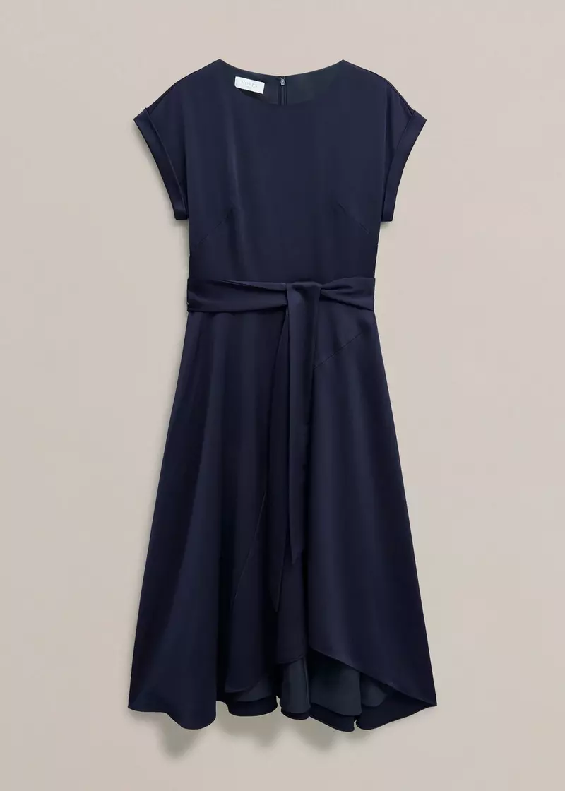 Petite Agnes Dress, Midnight Navy, hi-res