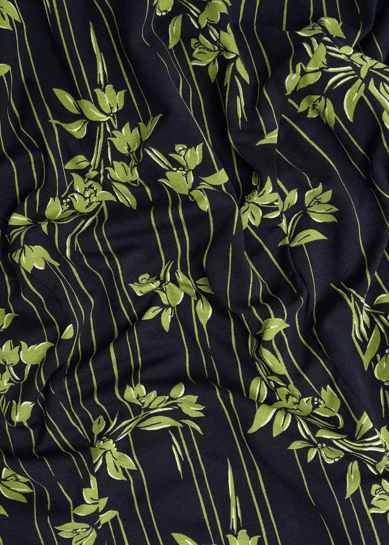 Alison Jersey Dress, Navy Green, hi-res