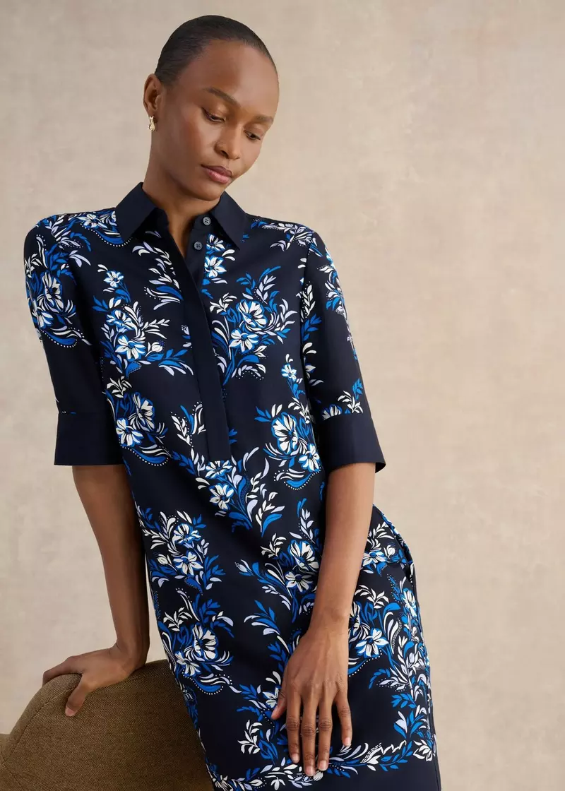 Marciella Dress, Navy Multi, hi-res