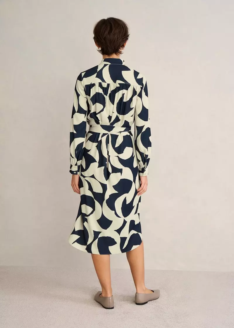 Petite Alisa Dress, Blue Sandstone, hi-res