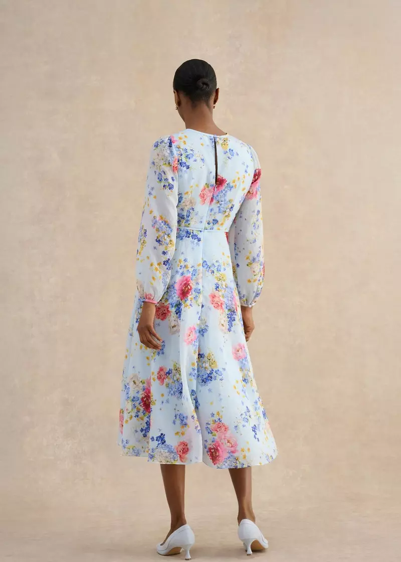 Constance Dress, Pale Blue Multi, hi-res