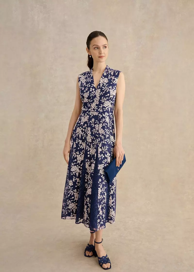 Quin Embroidered Dress, Midnight Blush, hi-res