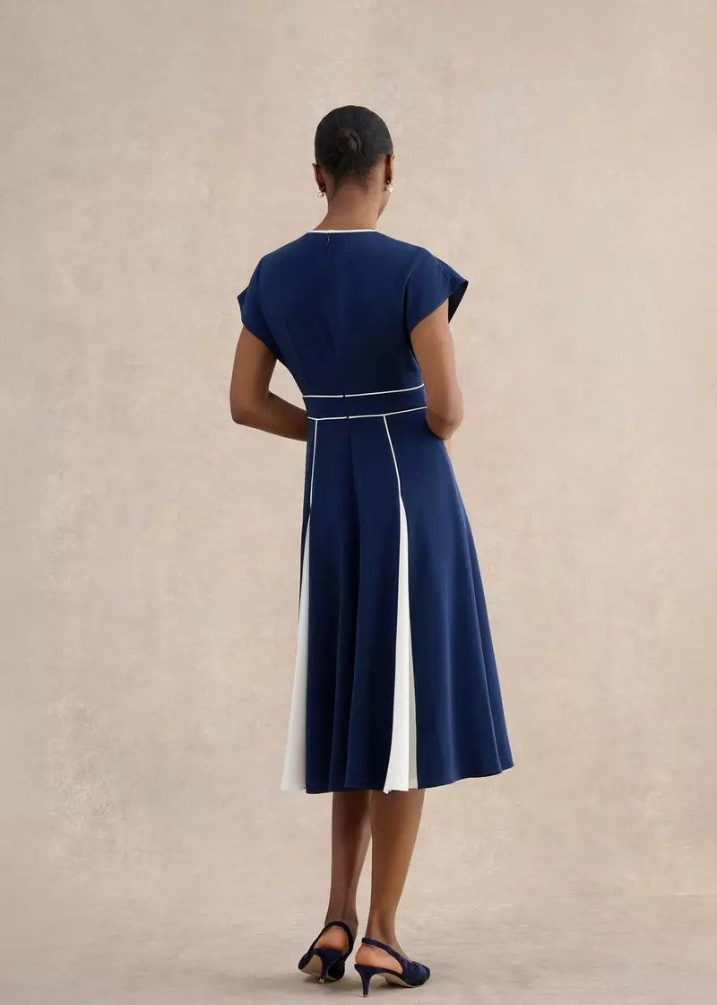 Viola Dress, Midnight Cream, hi-res