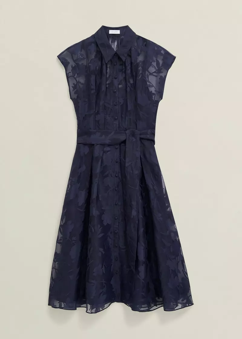 Petite Tess Shirt Dress, Midnight Navy, hi-res