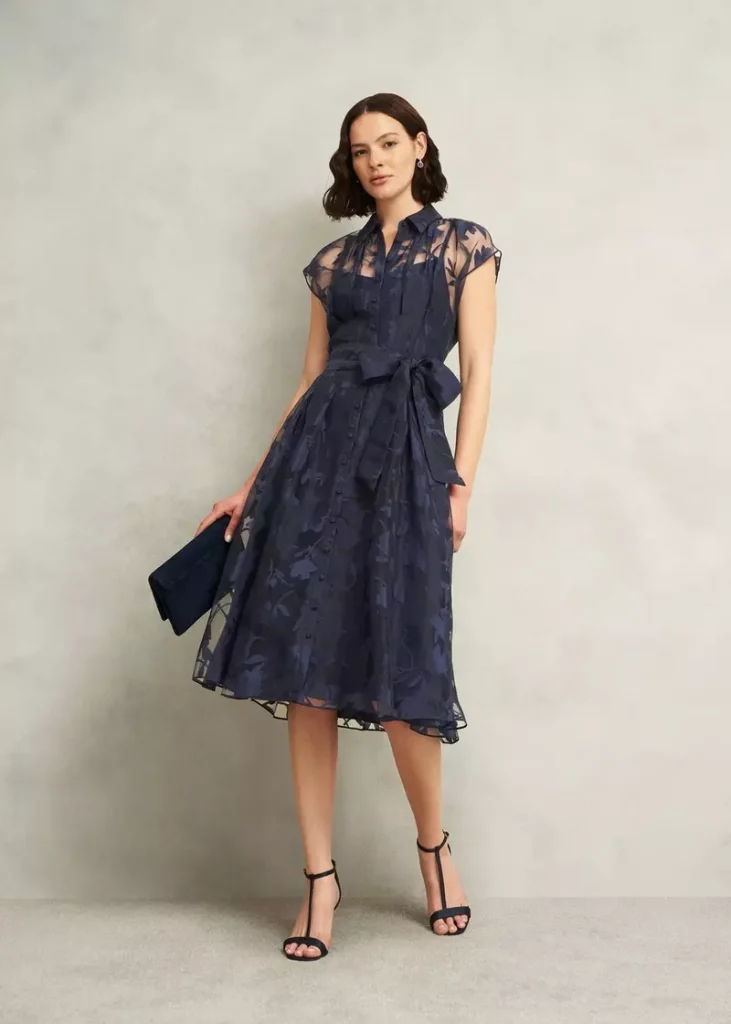 Petite Tess Shirt Dress, Midnight Navy, hi-res