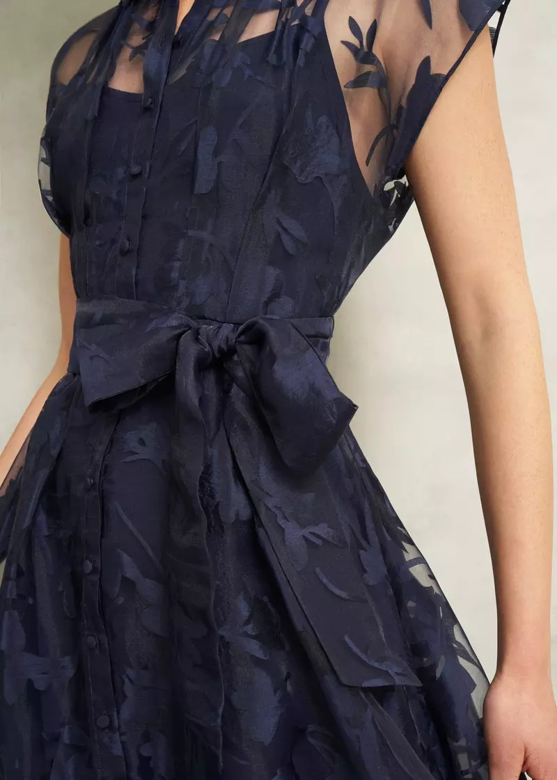 Petite Tess Shirt Dress, Midnight Navy, hi-res