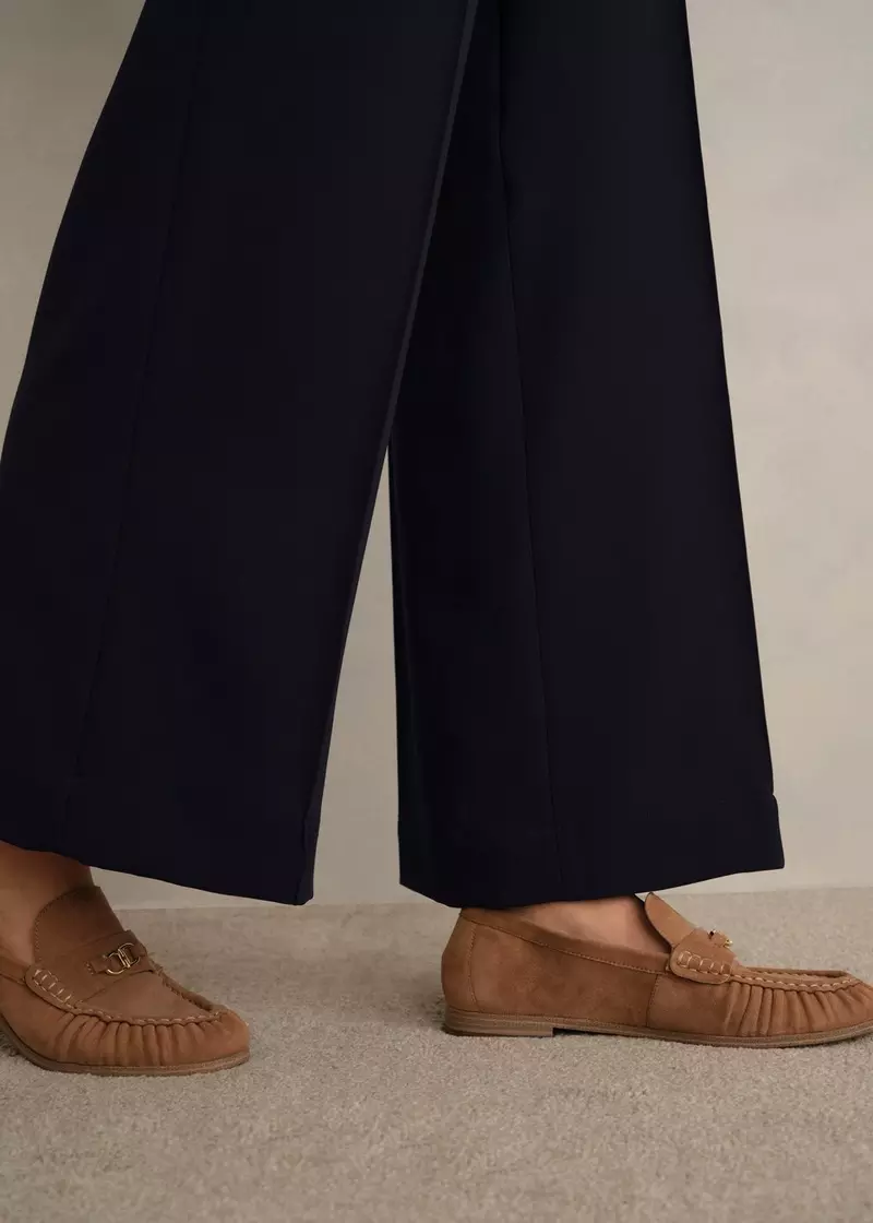 Eva Crop Trousers, Navy, hi-res