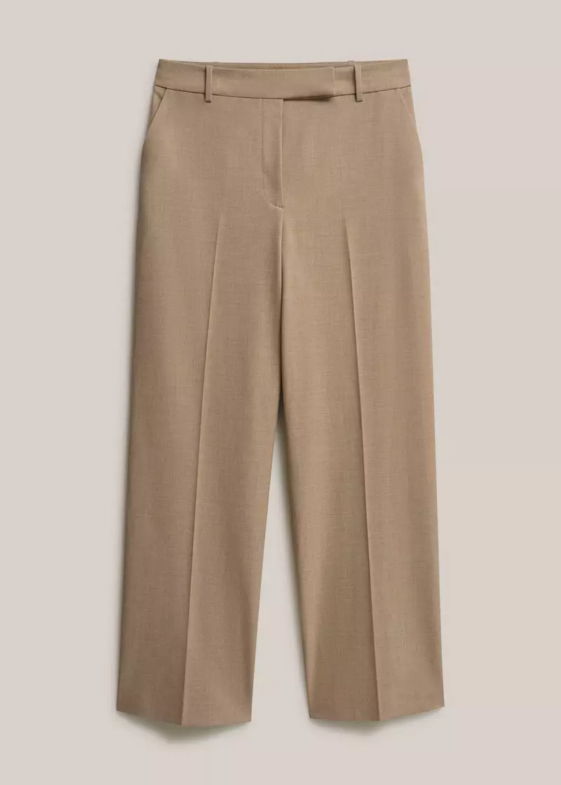 Ashleen Wide Leg Trousers, Neutral, hi-res