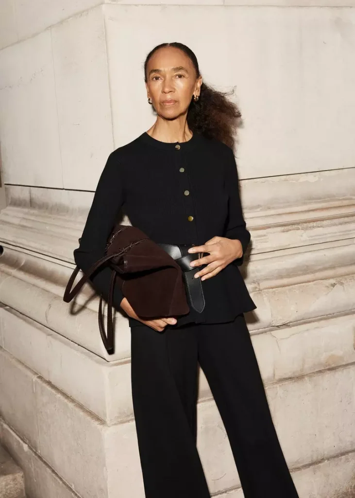 Bridget Peplum Knitted Jacket, Black, hi-res