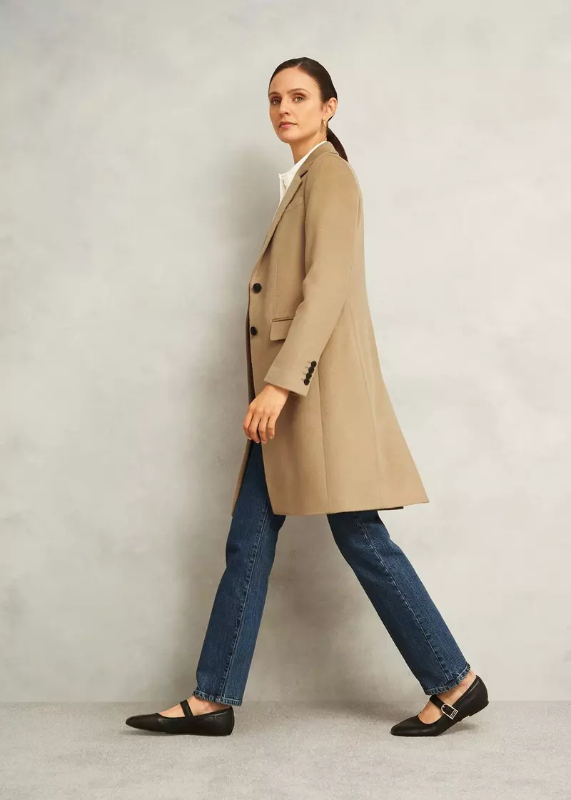 Cavendish Wool Coat, Hobbs Camel, hi-res