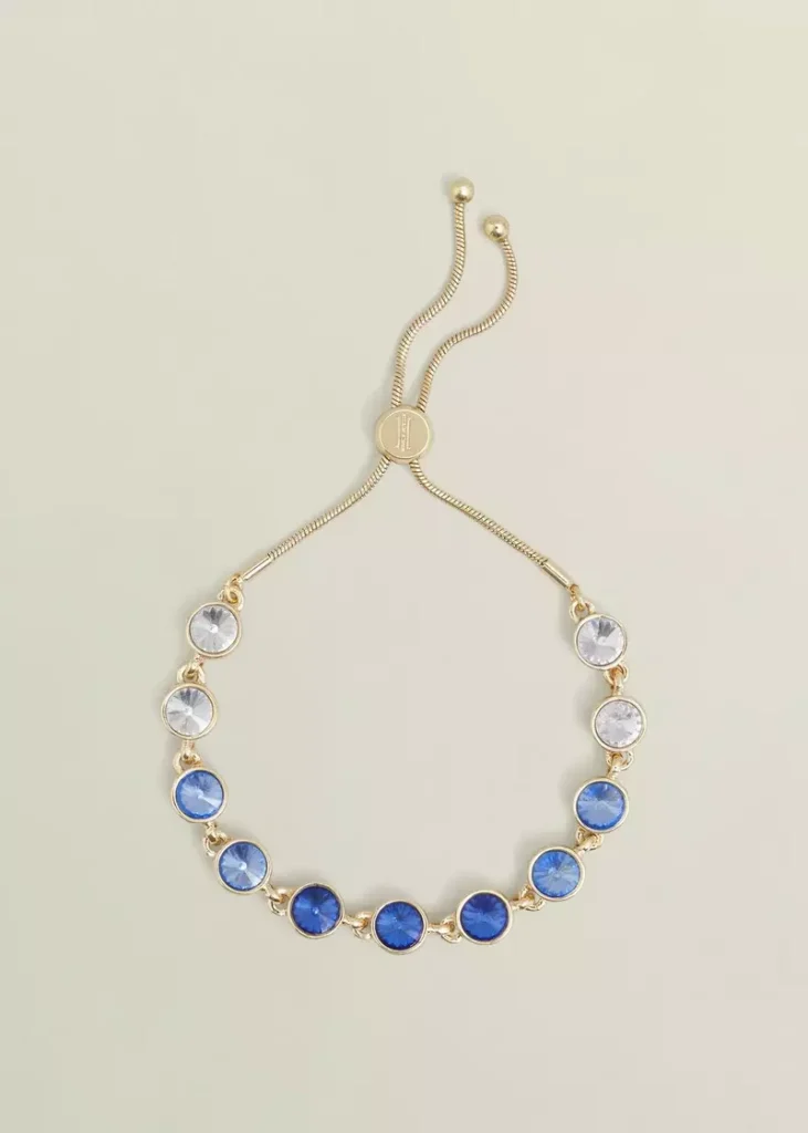 Emi Bracelet, Gold Blue, hi-res