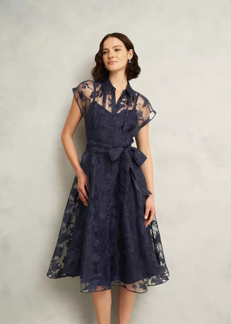 Tess Shirt Dress, Midnight Navy, hi-res