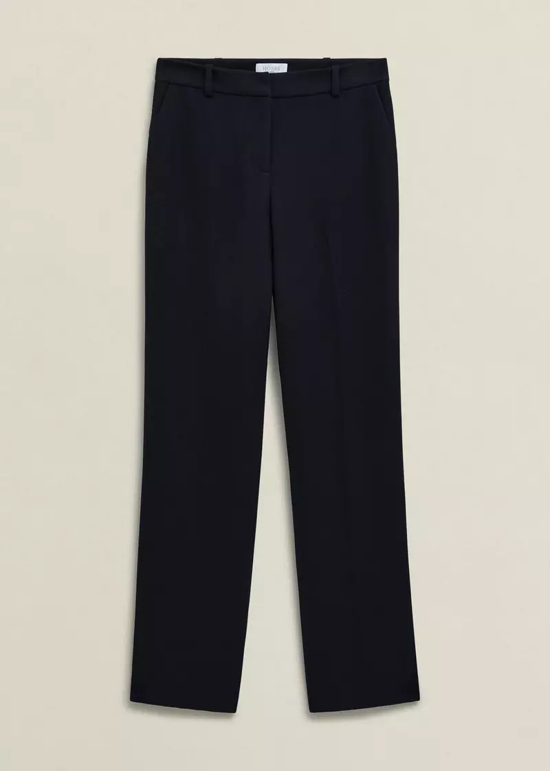 Ivy Straight Trousers, Navy, hi-res
