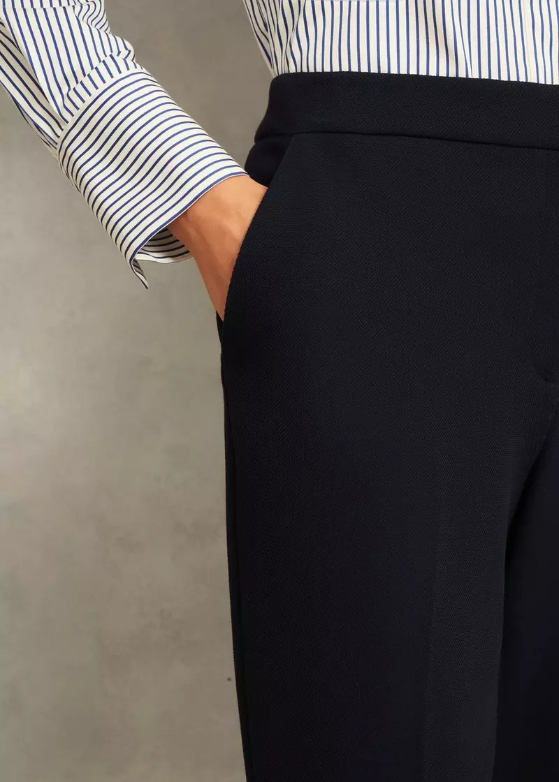 Ivy Slim Trousers, Navy, hi-res