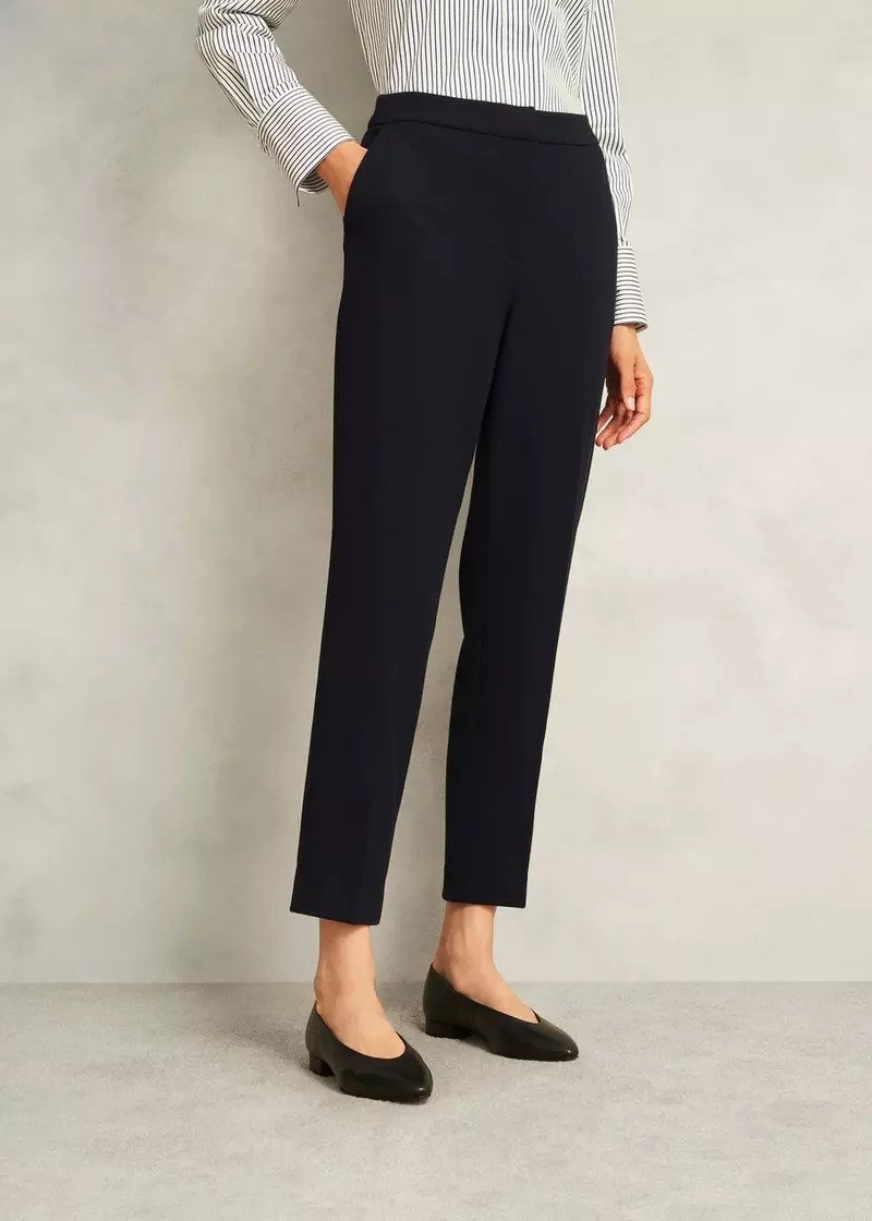 Ivy Slim Trousers, Navy, hi-res