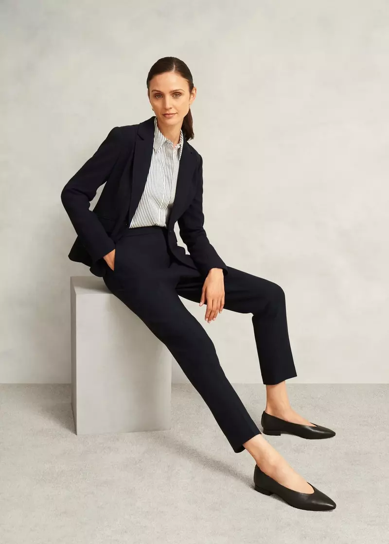 Ivy Slim Trousers, Navy, hi-res