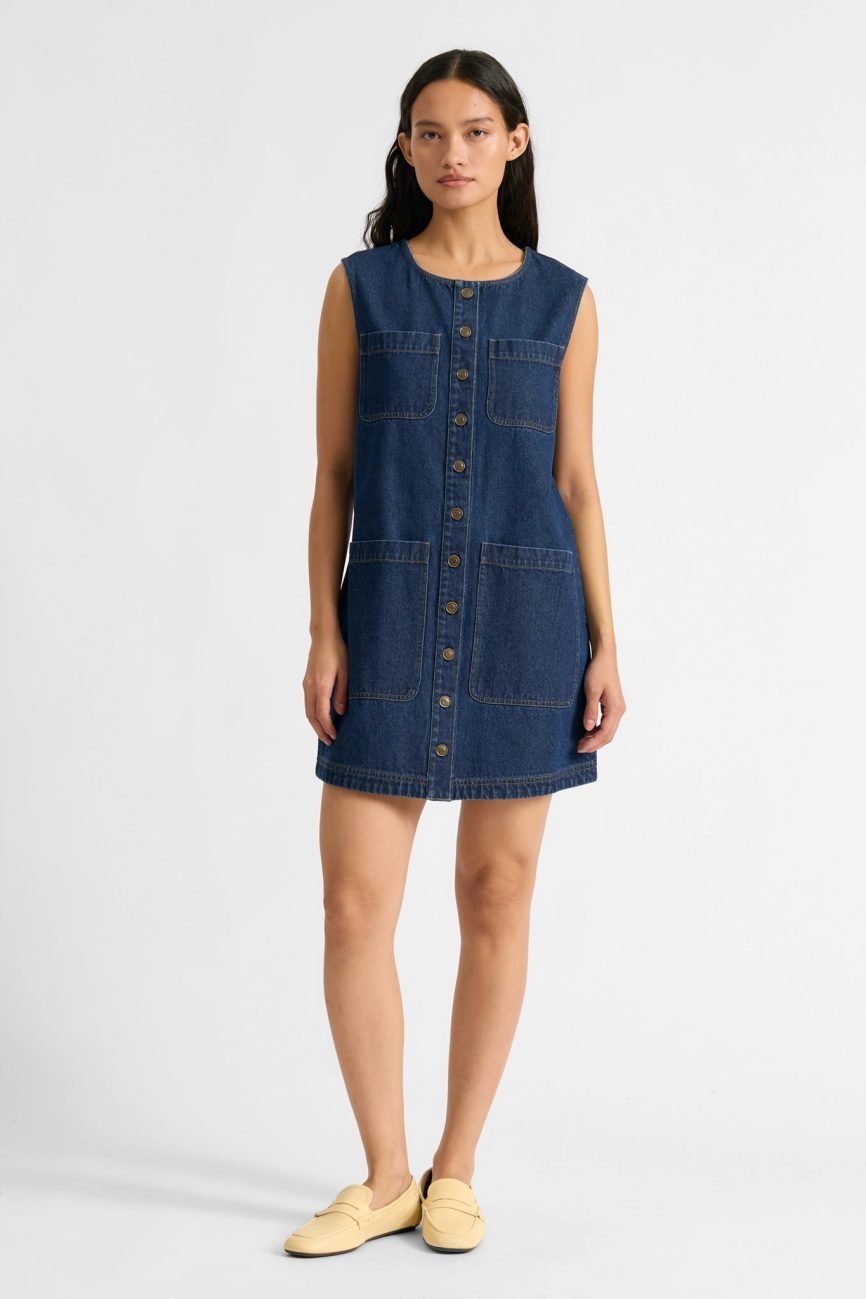Denim 4 Pocket Short Dress
