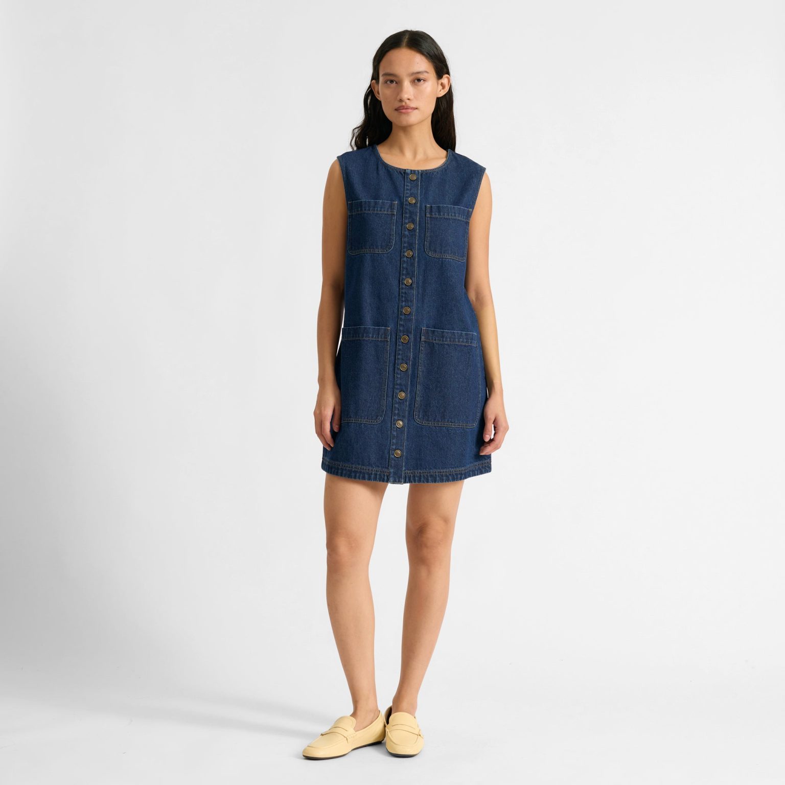 Denim 4 Pocket Short Dress