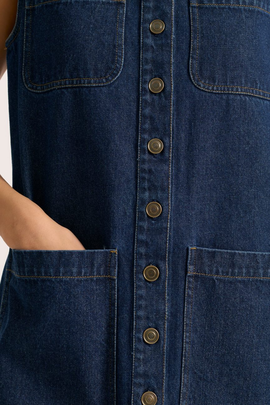 Denim 4 Pocket Short Dress