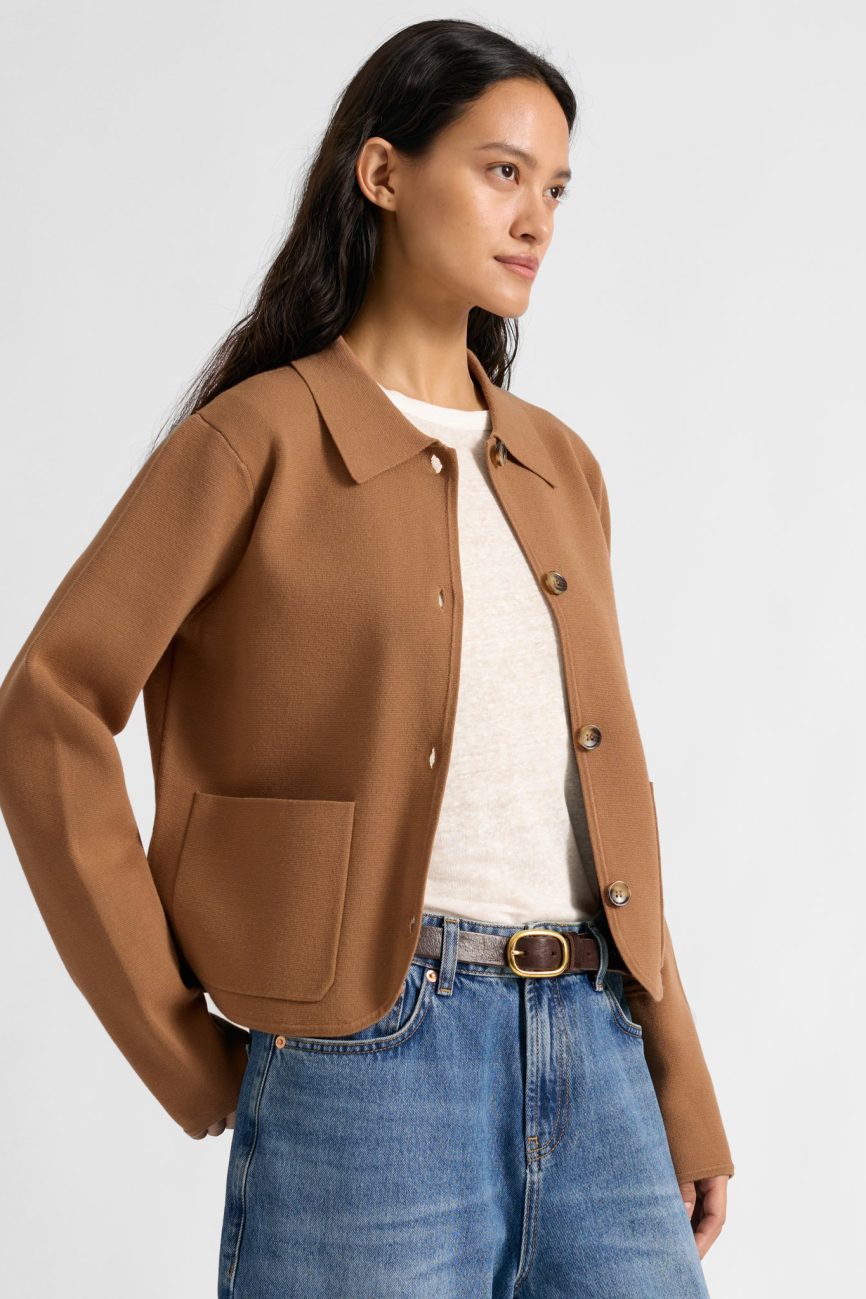Tan Knitted Jacket
