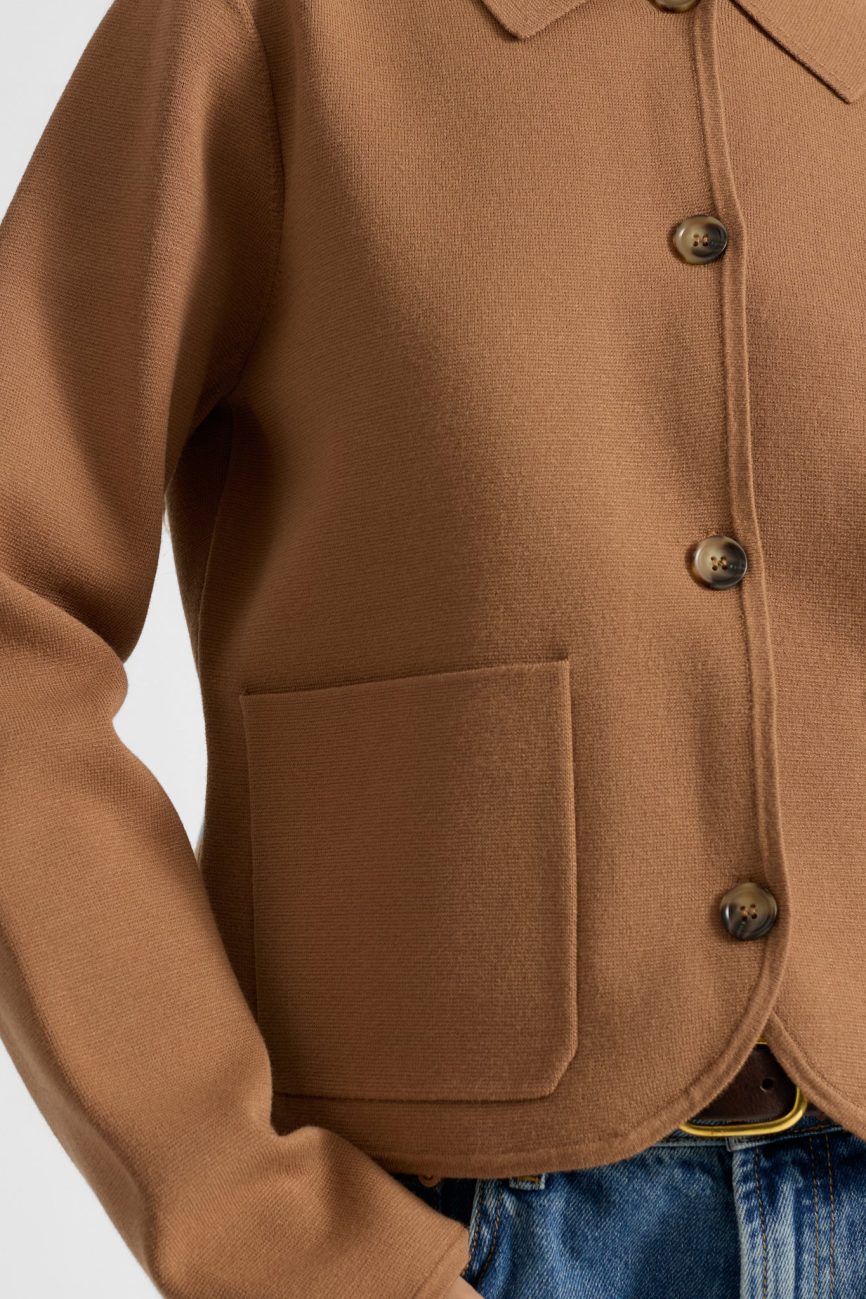Tan Knitted Jacket