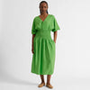 Green Shirred Waist Dress - Image 7