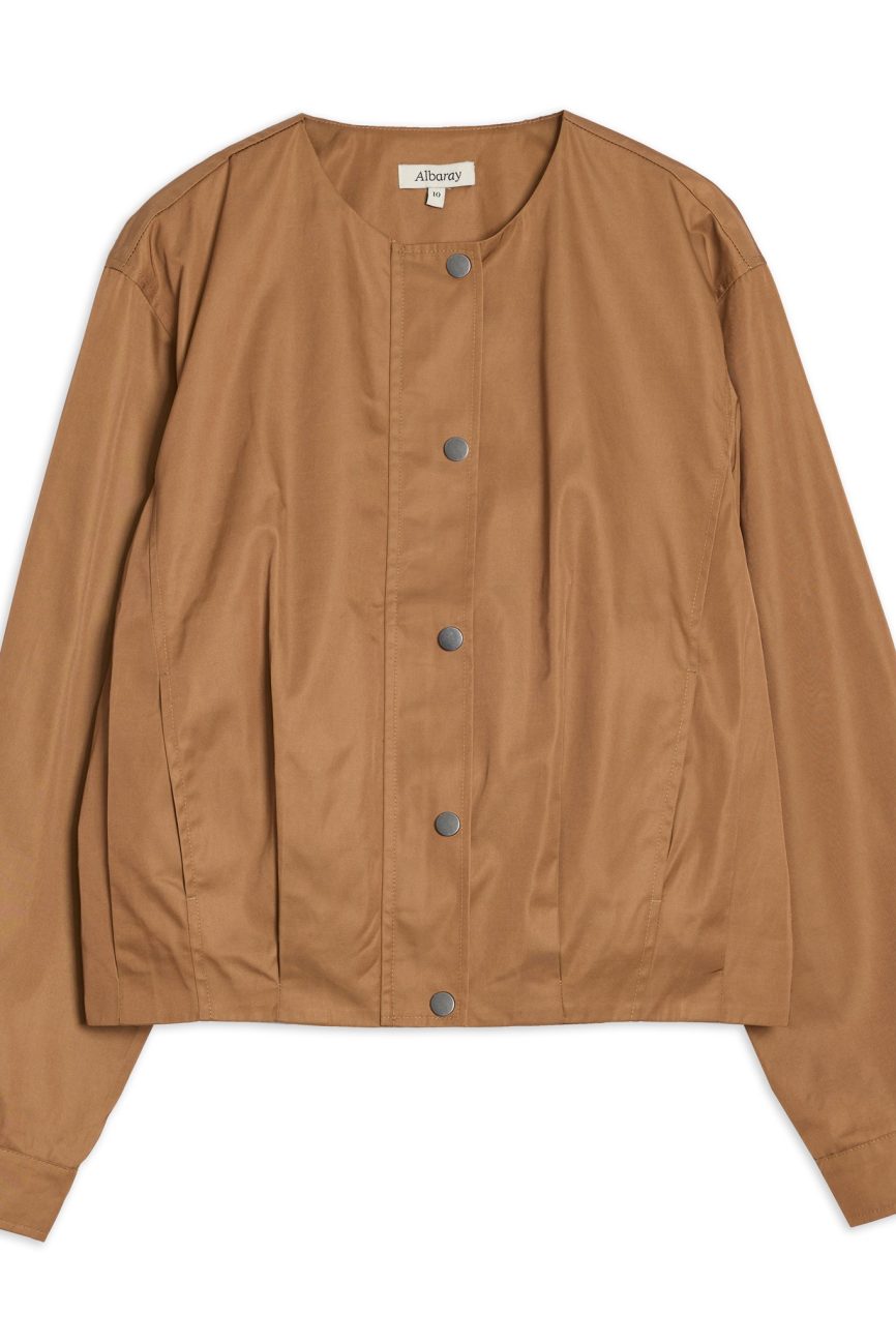Pleat Hem Jacket